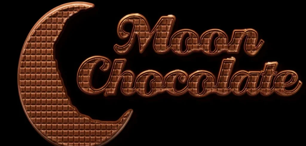moon chocolate bar